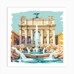 Trevi Fountain 3 Art Print