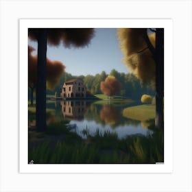 House By The Lake 7 Art Print