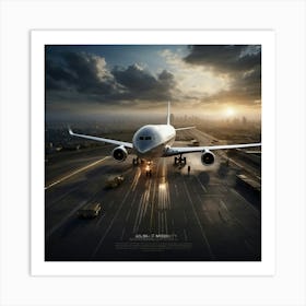 Airplane Taking Off Art Print