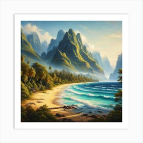 Hawaiian Beach 1 Art Print