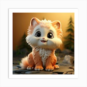 Cute Cat 20 Art Print