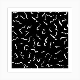 Scribbles Lines Drawing Picture Art Print
