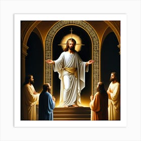 Jesus Three Art Print