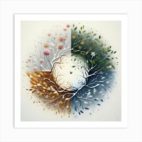 Four Seasons 1 Art Print