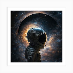 Astronaut In Space Art Print