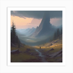 Landscape Painting 146 Art Print