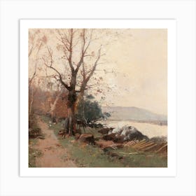 Path By The Water Art Print