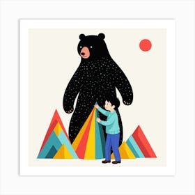 Illustration Of A Bear Art Print