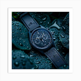 Black Watch With Rain Drops Art Print