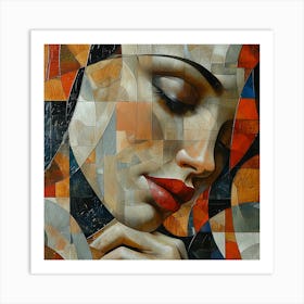 Woman'S Face 10 Art Print