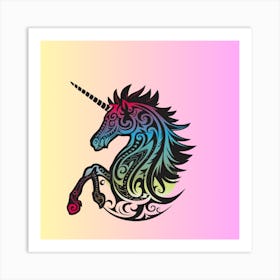 Unicorn 4 Art Print