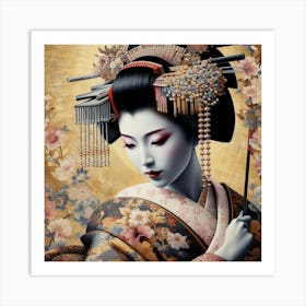 Geisha 3 Art Print