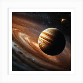 Jupiter In Space Art Print