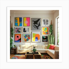 Modern Living Room 1 Art Print