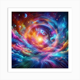 Psychedelic Universe 1 Art Print