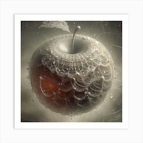 Fractal Apple Art Print