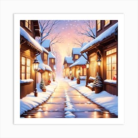 Christmas Street Art Print