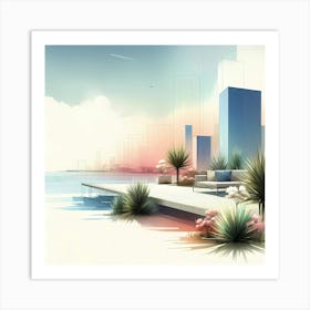 Abstract Cityscape 8 Art Print