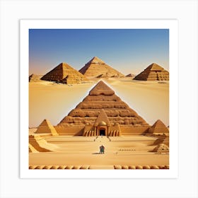 Pyramids Of Giza 1 Art Print