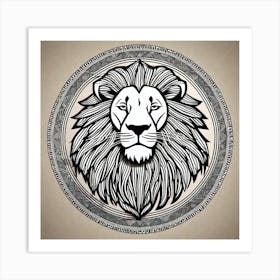 Lion Head 36 Art Print