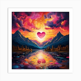 Loves Mountain Art Print