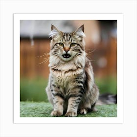 Coon Cat Art Print