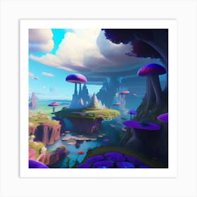 Mushroom Forest 8 Art Print