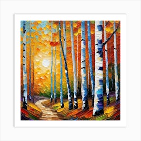 Birch Trees 8 Art Print