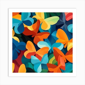 Colorful Butterflies 34 Art Print