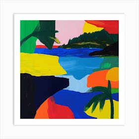 Abstract Travel Collection Virgin Islands Us 1 Art Print