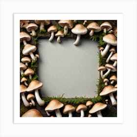 Frame Of Mushrooms 12 Art Print