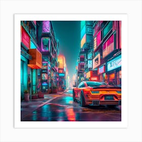 Neon City Art Print