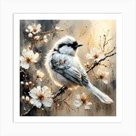 Bird On A Branch Beauty Art Print