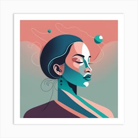 Portrait Of A Woman 4 Art Print