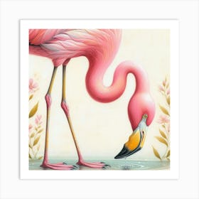 Pink Flamingo 2 Art Print