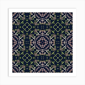 Tartan plaid pattern with texture and wedding color 1 Art Print