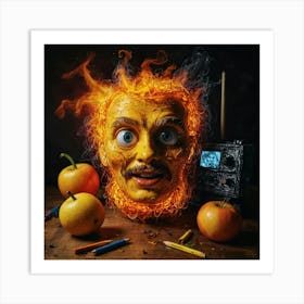 Face Of Fire 1 Art Print