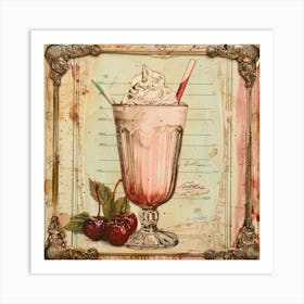 Vanilla Milkshake 1 Art Print