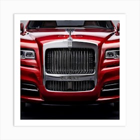 Rolls Royce Car Automobile Vehicle Automotive British Brand Logo Iconic Luxury Prestige P (2) Art Print