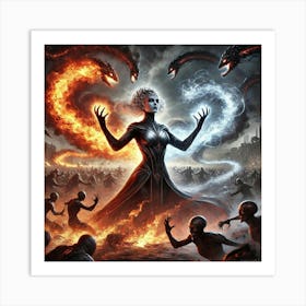 Queen Sorath Elemental Domination Art Print