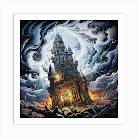 Castle In The Sky 5 Art Print