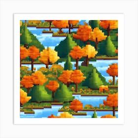 Pixel Art 3 Art Print