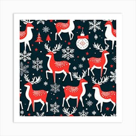 Christmas Deer Affiche