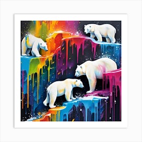 Polar Bears Art Print