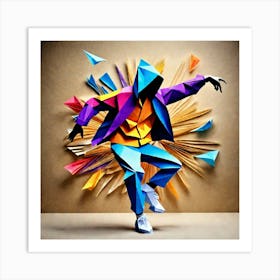 Origami Dancer 55 Art Print