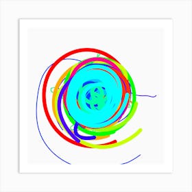 Rainbow Swirl Art Print