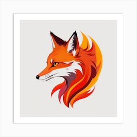 Fox Head 5 Art Print