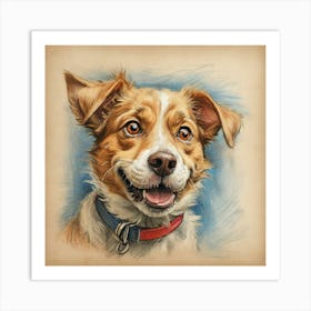 Dog Portrait 4 Art Print