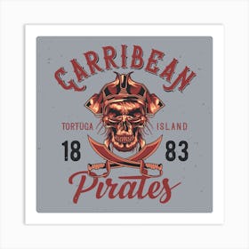 Pirate Skull 1 Art Print