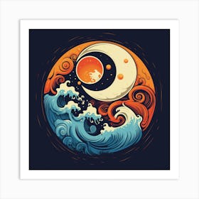 Yin Yang 3 Art Print